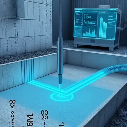 Умное зондирование фундамента для бесподвальной переработки воды в mieszanie бетонной смеси в полевых условиях