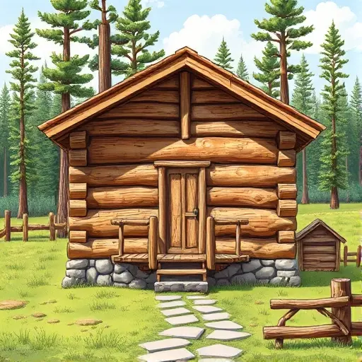 Собираем дом из бревенчатых стропил на даче без клея и электрики